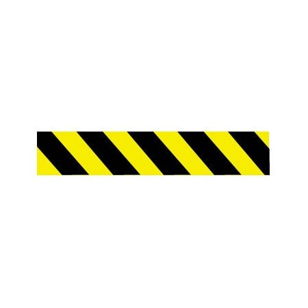 National Marker Co Printed Barricade Tape - Yellow and Black Stripe - 200 Feet PT65-200